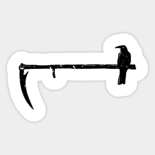 Crow and Scythe Sticker